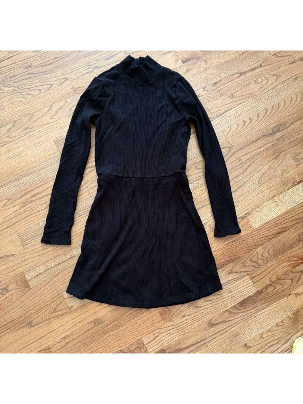 Love Tree Womens Long Sleeve Black Dress Medium